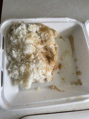 The "no rice" order. Always check your takeout before you leave.