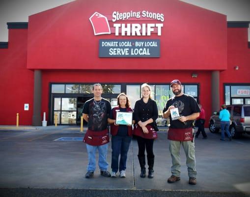 In 2014, Stepping Stones was selected by the readers of the Quad Cities Business News as BEST SECONDHAND STORE!