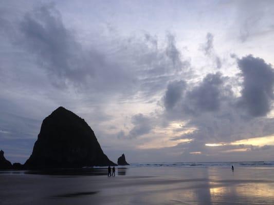 Famous Haystack Rock across the road and down the beach access from the clinic.