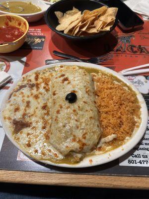 Good food, friendly service, large portions at a great price.  Hey Mexican!!