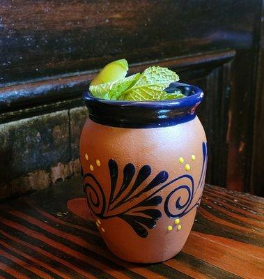 Mezcal Mule - Mezcal, Ginger w/ fresh Lime Juice