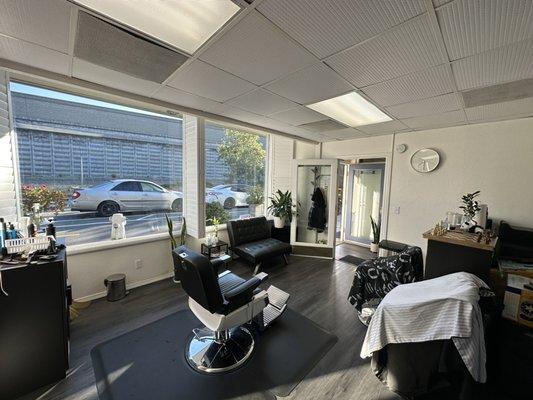 Interior view of Bespoke Cuts Hair Studio