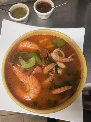 Caldo camarón