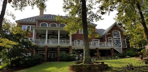 Residential window cleaning.