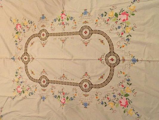 Embroidered Tablecloth