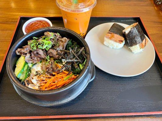 Bibimbap and  Musubi