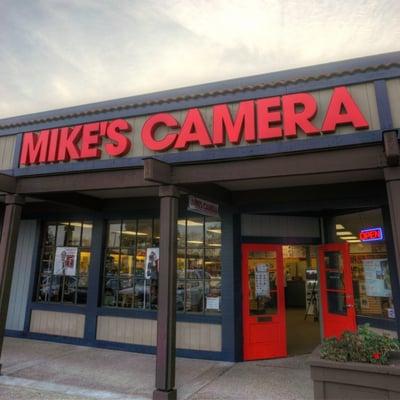 It's official!  The Mike's Camera sign is installed!