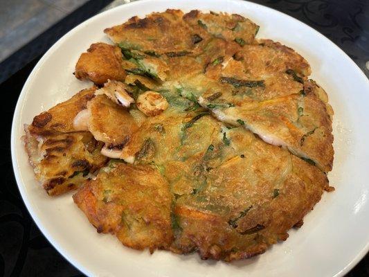 Seafood pancake