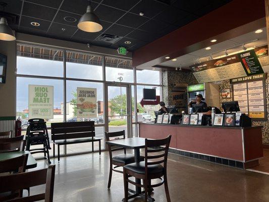 Dining area and order counter!