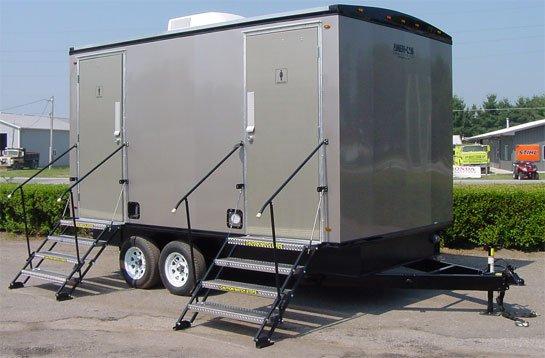 One of our many luxury restroom trailers