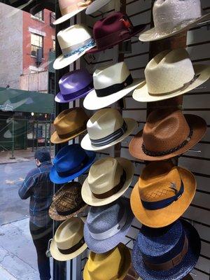 World Hats at 138 orchard street  New York, New York 10002 "Straw Hats ready for spring/summer " Call 212-780-0641