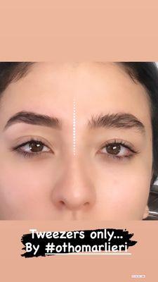 See before and after eyebrow designer by Otho Marlieri