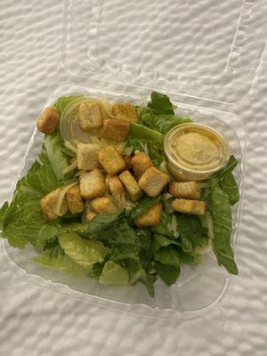 Chicken Caesar salad - but they forgot the chicken