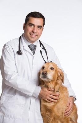 Dr. Ezik with Buddy