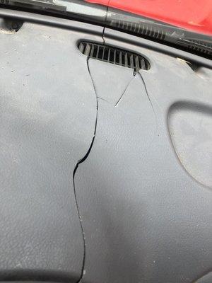 Damage caused to my truck by them during ac refill