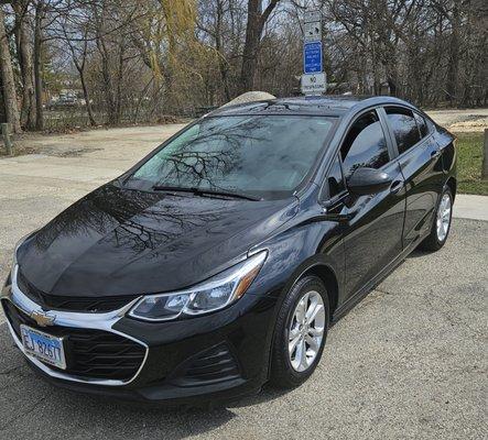 My new 2019 Chevy Cruze. Thanks M'Lady!