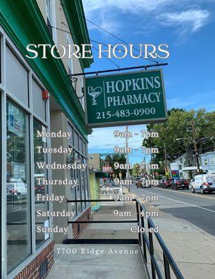 Our updated store hours