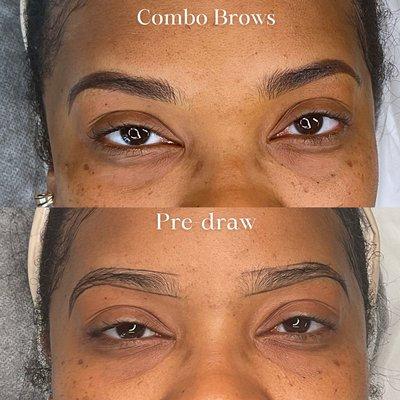 Microblading and PMU Machine Shading done by Haylee