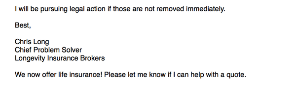 You don't want an agent who will threaten a client with legal action for writing an honest review.