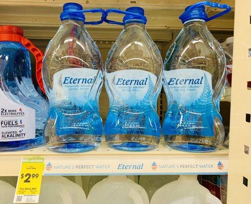 Eternal Water-Your Daily Intake of water in 1 Convenient package. Naturally Alkaline, Natural Electrolytes. Aisle 4 at Macey's