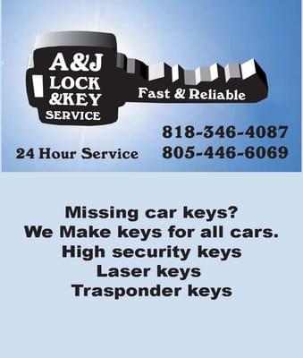 A&J Lock & Key Service - Avi