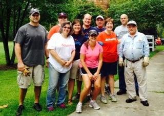 Volunteering for United Way Day of Caring August 2014