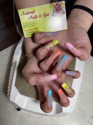 Ice cream drips nails!!!