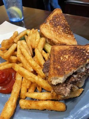 Patty melt and fries were really good