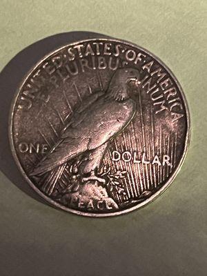 Silver peace dollar coin for sale