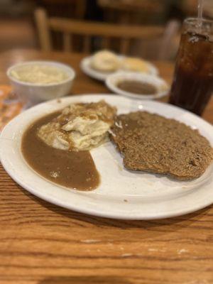 Country Fried Steak Mashed Potatoes w/Brown Gravy