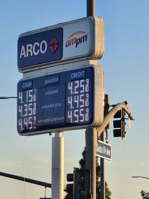 Gas prices as of 1-25-23