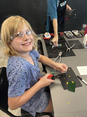 Glass fusion art in our Advanced Weekly Art Class! ages 8-12