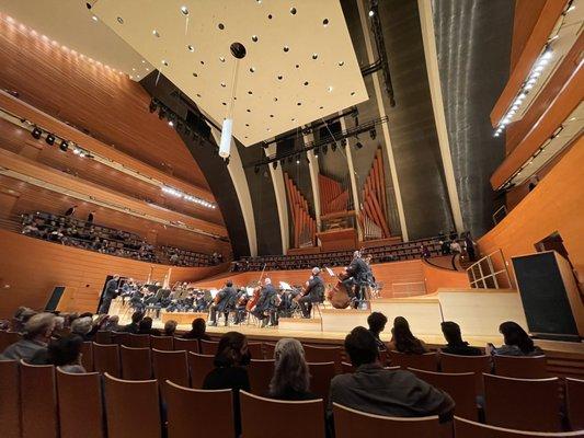 Our first time in Helzberg Hall. Pretty great seats too!