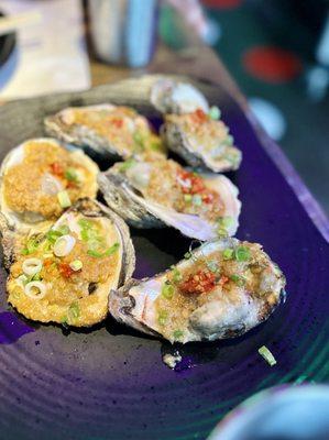 Spicy garlic Oysters