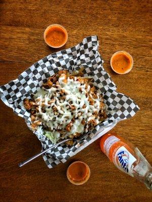 Loaded pollo fries