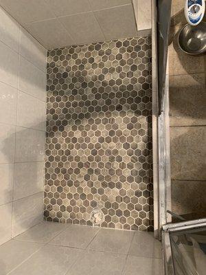 Finished tile install