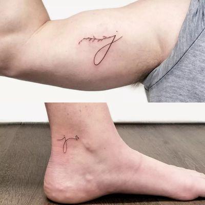 [couple tattoo]  J