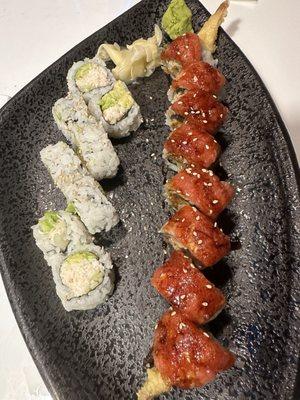 California roll and Oregon roll