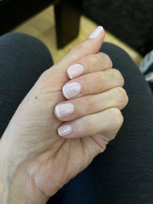 Fresh neutral gel nail