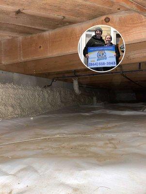 Jacob Freeman - Marshall NC 28753 - crawl space encapsulation, dehumidifier, spray foam insulation.