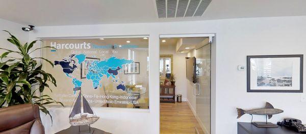 Office Interior. Harcourts Newport Properties, 2747 E. Coast Highway, CdM 92625