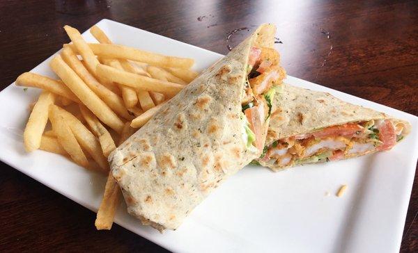 fried shrimp wrap