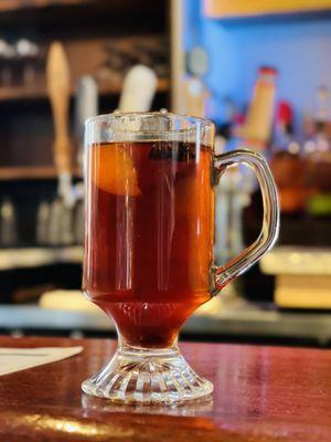 Canelazo - (WARM) Rum, Orange, warm brown sugar, cranberry, anise, clove reduction.