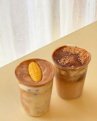 Soosoo latte and Nuroong latte