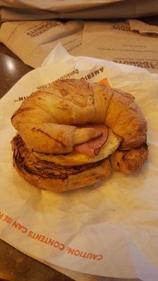 Ham & Egg on Croissant