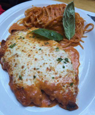 Chicken parmigiana alla vodka