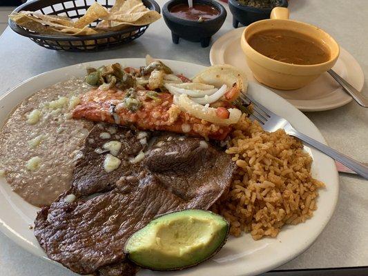 Steak Tampiquena.