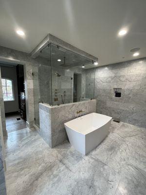 Shower glass (frameless)