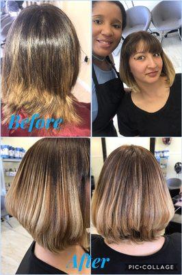 Color balayage