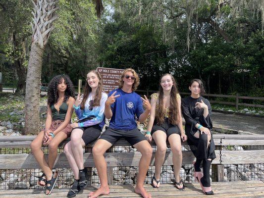 The kids with our tour guide Sam.